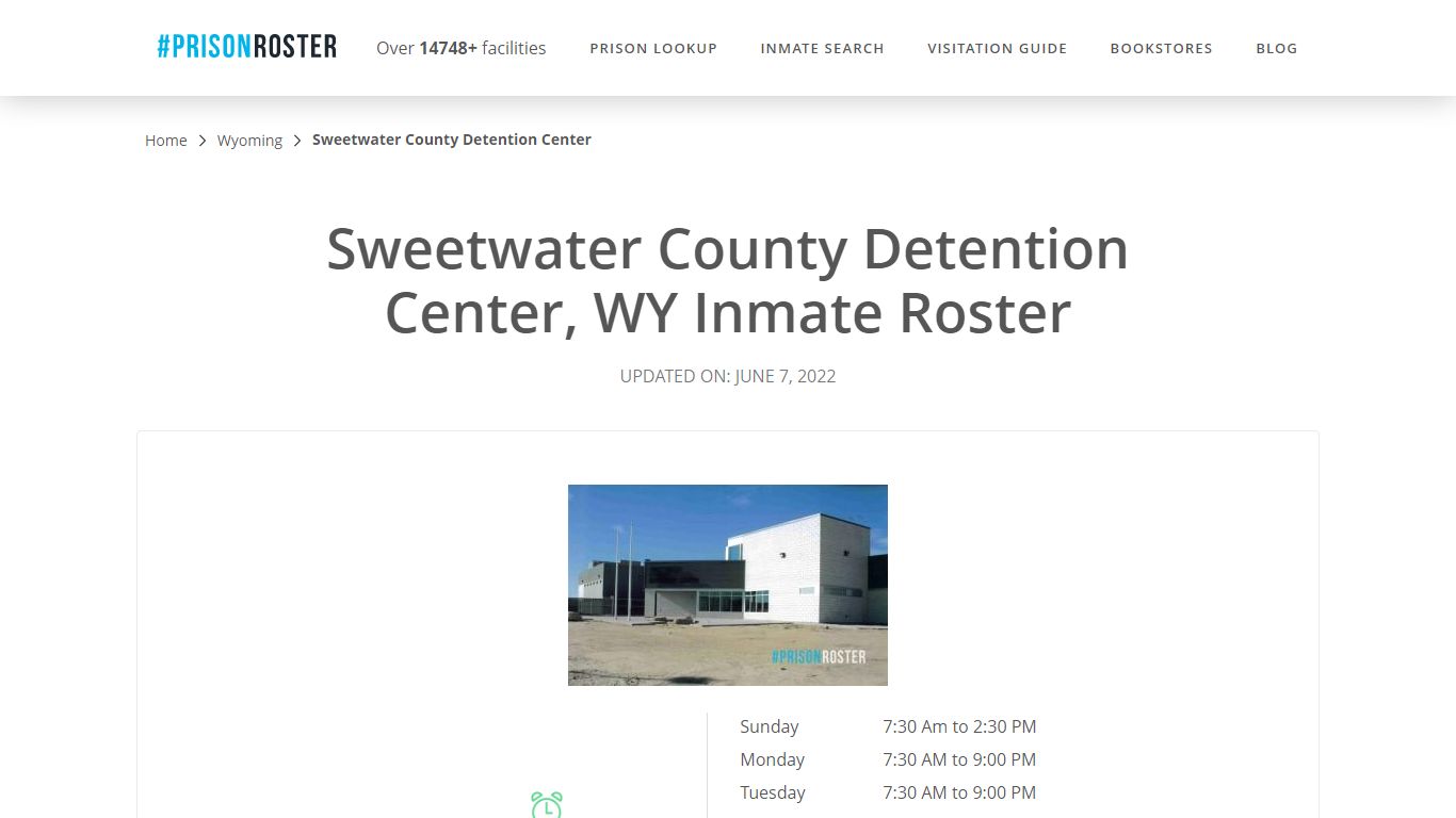 Sweetwater County Detention Center, WY Inmate Roster - Prisonroster